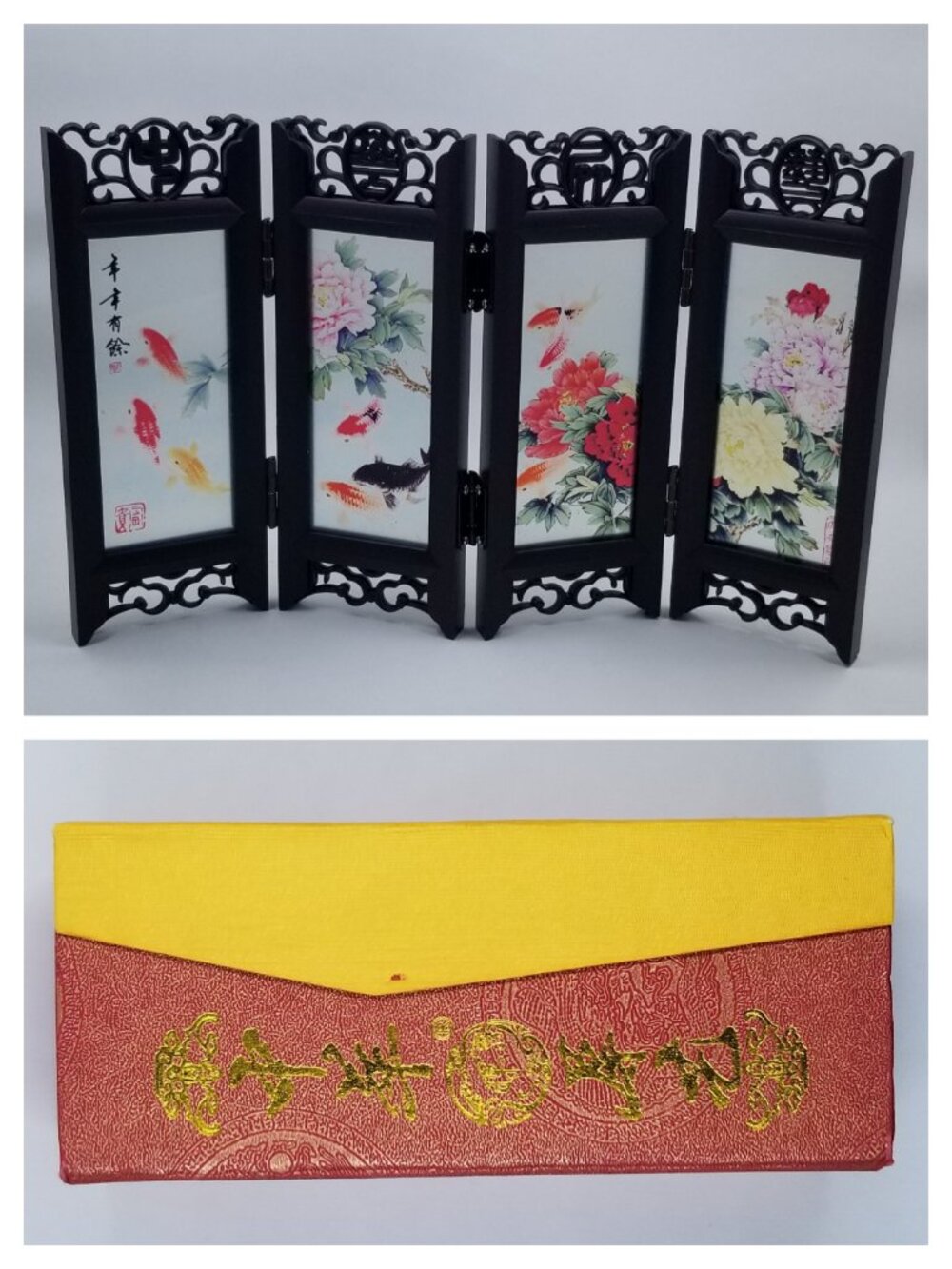 Miniature Decorative Screen with Box